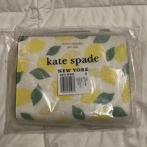 Kate Spade Morgan Lemon Toss Embossed Gusseted Wristlet